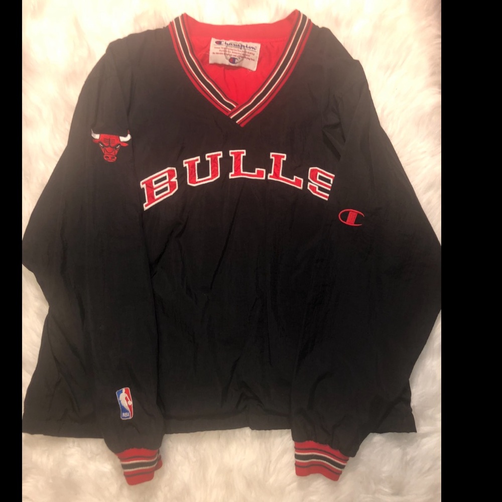 🥩 Vintage Champion Chicago Bulls pullover jacket